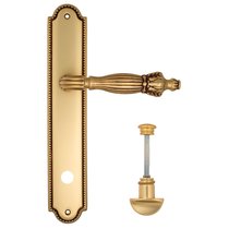 Дверная ручка Venezia Olimpo WC-2 на планке PL98 французское золото + коричневый - Venezia Collezione