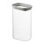 Банка для хранения прямоугольная Vacuum Glass, 1,25 л, светло-серая - Smart Solutions