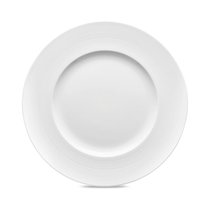 Блюдо круглое Narumi Терраса, рельеф 30 см, фарфор костяной, матовое, белое, блестящее - Narumi