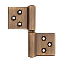 143GO032D_T Петля накладная без врезки ALDEGHI 32x35 матовая бронза ЛЕВАЯ - Aldeghi Luigi