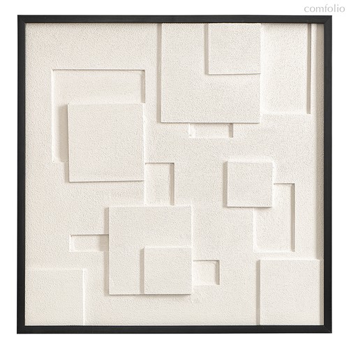 Панно декоративное с эффектом 3D Minimalism Square, с черной рамой, 60х60 см - Bergenson Bjorn