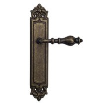 Дверная ручка Venezia Gifestion на планке PL96 античная бронза - Venezia Collezione