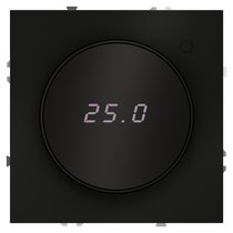 Терморегулятор электронный VOLTUM S70 с индикацией и датчиком, для теплого пола, (черный матовый) - Voltum
