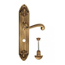 Дверная ручка Venezia Carnevale WC-2 на планке PL90 матовая бронза - Venezia Collezione