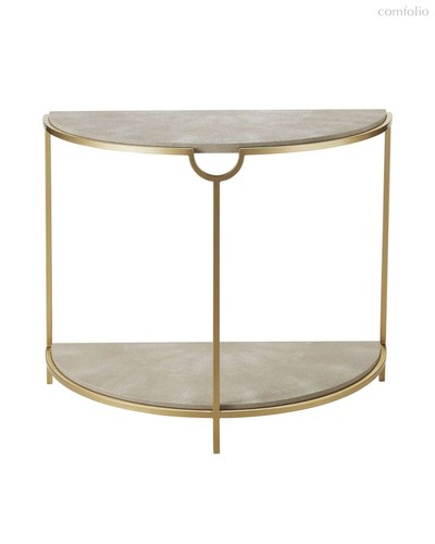 Бежевая полукруглая консоль Мэгги, цвет бежевый - Louvre Home