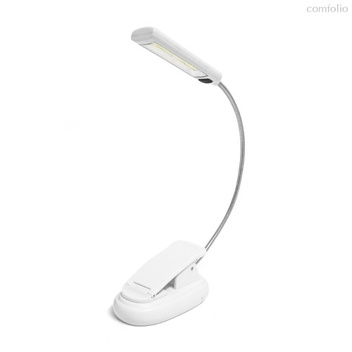 Лампа для чтения Booky, micro USB/3xAAA, цвет белый - Balvi
