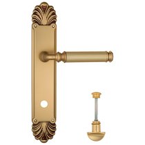 Дверная ручка Venezia Mosca WC-2 на планке PL87 французское золото