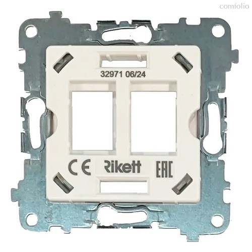 Суппорт для двойной информационной розетки - Rikett