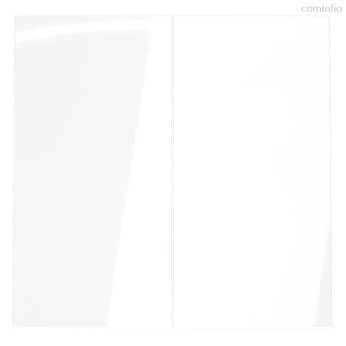 Клавиши для выключателя/переключателя двухклавишного, S70 белый глянцевый - Voltum