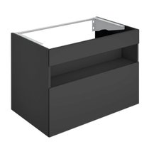 32862970100 STAGELINE Тумба под умывальник 800x625x490 mm,подсветка, розетка + USB/USB-C, 1 выдвижной ящик, сифон 1 1/4 x 32, Вулканит/Вулканит - Keuco