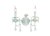 Donolux Classic бра двухрожковое, керамические розочки белого цвета, подвески хрусталь K9, шир 35 см - Donolux