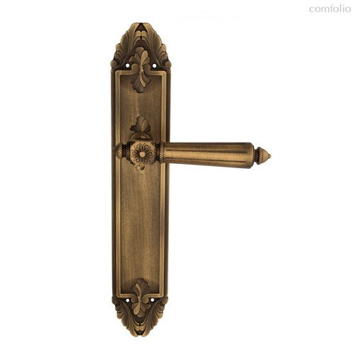 Дверная ручка Venezia Castello на планке PL90 матовая бронза - Venezia Collezione