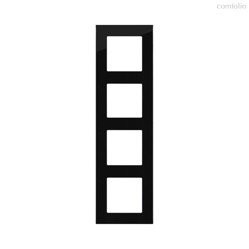 Рамка 4-постовая, стекло черный Kollinger Asthetik AS4BK - Kollinger