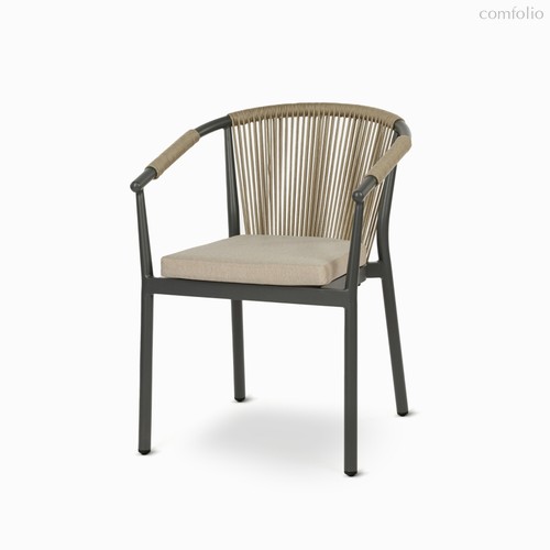 Обеденный стул Rope, цвет бежевый/черный - Cosmo