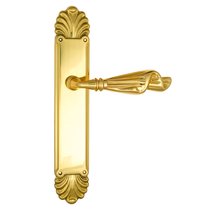 Дверная ручка Venezia Opera на планке PL87 золото 24K - Venezia Collezione