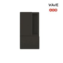 Ручка дверная AGB Wave Blind Slide, черный (для раздвижных дверей без запирания) В300000193 - AGB