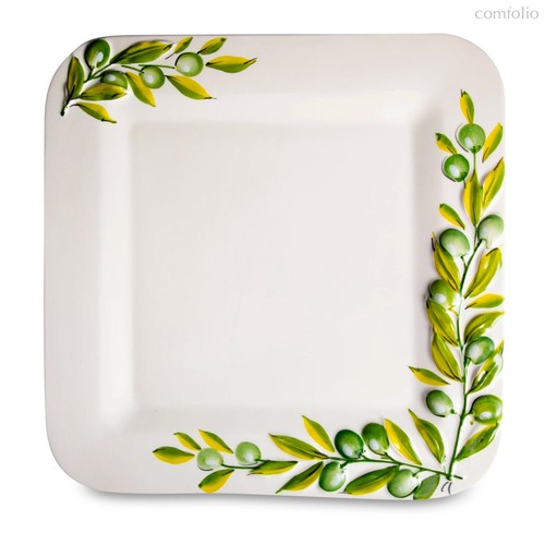 Блюдо квадратное Edelweiss Оливки 31х31х2,5 см, керамика - Edelweiss