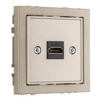 Розетки и выключатели: Розетка HDMI (разъемы), шампань, Superior - Kanlux