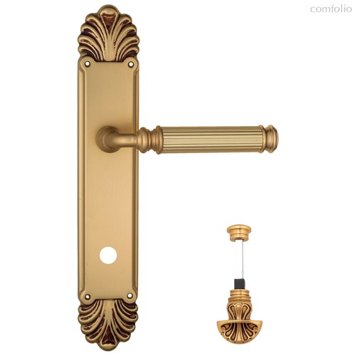 Дверная ручка Venezia Mosca WC-4 на планке PL87 французское золото - Venezia Collezione
