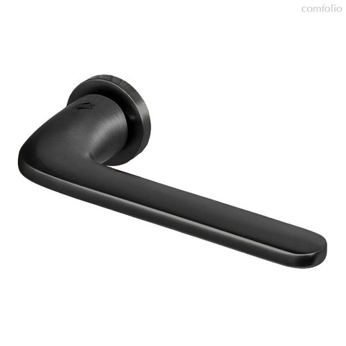 Дверная ручка на круглом основании COLOMBO Robocinque ID61RSB/0-NM матовый черный - Colombo Design