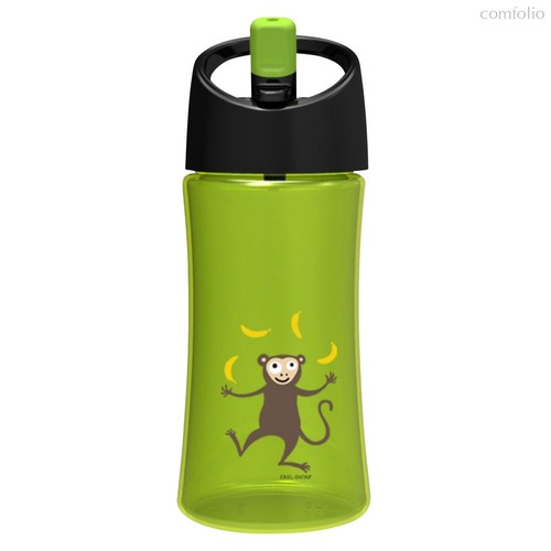 Детская бутылка для воды Carl Oscar Monkey 0.35л лайм, цвет лайм - Carl Oscar