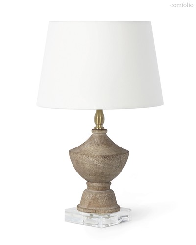 Деревянная настольная лампа Беатрикс, цвет бежевый - Louvre Home