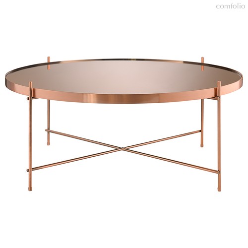 Стол Josen, d84,8 см, розовый/медный - Berg