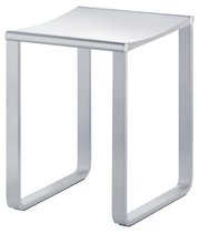 14982010051 PLAN Табурет, подходит также для душевой зоны, нагрузка: 100 kg, хром/белый (RAL 9010) - Keuco
