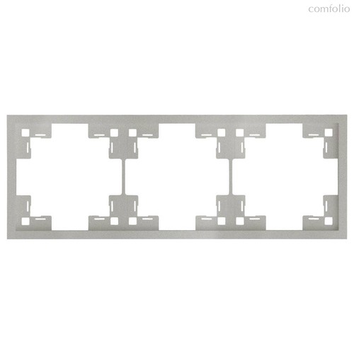 Трехместная рамка 35830 PL, платина - Rikett