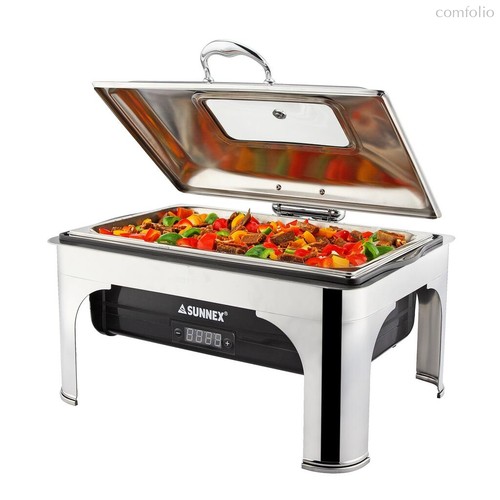 Мармит электрический 13,5 л 1/1 x100 с откидной крышкой нерж. - SUNNEX