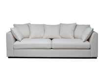 Диван Роберто (Roberto) трехместный, рогожка кремовый BOTEGA-SVBEG 250x100x90см - Garda Decor