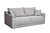 Диван Портофино (Portofino) 200 двухм раскл с кантом букле серый Orso-Ser+Enzo902 - Garda Decor
