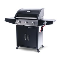 Газовый гриль 3+1 горелки, цвет черный - Start Grill