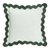 Чехол на подушку с контрастным кантом зеленого цвета из коллекции Trendy Ruffles, 40х40 см - Tkano