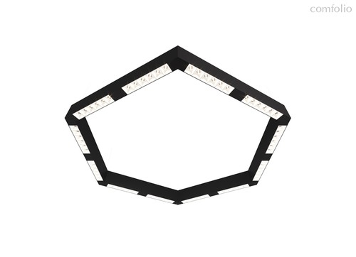Donolux LED Eye-hex св-к накладной, 72W, 900х780мм, H71,5мм, 8840Lm, 48°, 3000К, IP20, корпус черный, цвет черный - Donolux