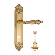 Дверная ручка Venezia Olimpo WC-2 на планке PL96 полированная латунь