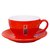 Чайная пара 320 мл красная d 11 см h7 см Barista (Бариста) краснаяe 6 шт. - P.L. Proff Cuisine