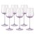 Набор бокалов для белого вина Rosenthal Турандот 260 мл, стекло, розовый, 6 шт - Rosenthal