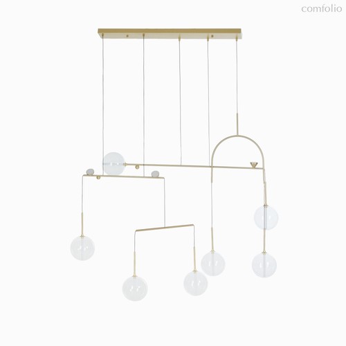 Подвесной светильник Balance ширина 36, цвет золотой/прозрачный - Cosmo