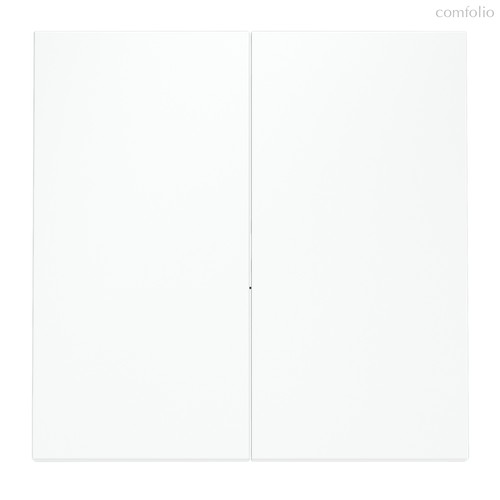 Клавиши для выключателя/переключателя двухклавишного, S70 белый матовый - Voltum