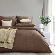 Пододеяльник Verossa "Stripe 180/215 на молнии Taupe" - Nordtex