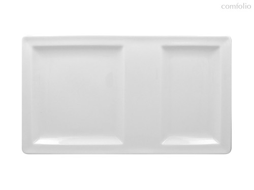 Тарелка прямоугольная 2-секционная 37 см - RAK Porcelain
