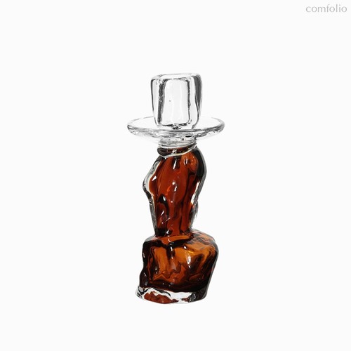 Подсвечник Amber Shadow высота 20, цвет коричневый - Cosmo