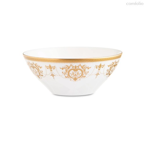 Салатник индивидуальный Narumi Золотая тиара 13 см, фарфор костяной - Narumi