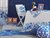Чехол для декоративной подушки "Тает лед", 702-7718/3, 43х43 см, цвет синий, 43x43 - Altali
