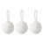 Набор ёлочных украшений Fluffy white из коллекции New Year Essential, 3 шт. - Tkano