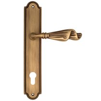 Дверная ручка Venezia Opera CYL на планке PL98 матовая бронза - Venezia Collezione