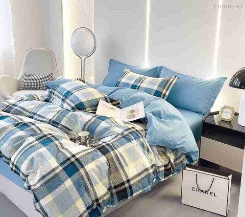 Комплект постельного белья CA-7-734 Дуэт Сатин печатный с наволочками 70х70х2шт.+ 50х70х2шт. - АльВиТек