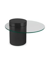 Чёрный кофейный столик Мартиника - Ø 90 см, цвет черный - Louvre Home