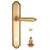 Дверная ручка Venezia Castello WC-4 на планке PL98 французское золото + коричневый - Venezia Collezione